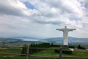 Statue of Chris in Klin