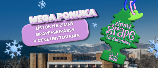 (Slovenčina) Zimný GRAPE 2026 + UBYTOVANIE + SKIPASS